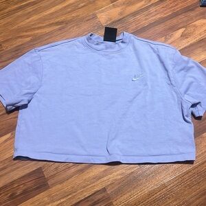 Purple Nike Crop Top